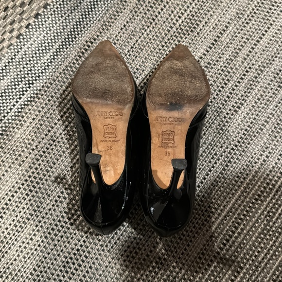 Jimmy Choo authentic patent leather heels with cutouts - Picture 10 of 11